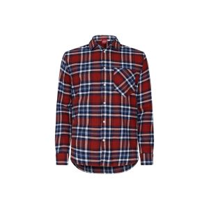 Flanellskjorta Unisex, Röd/Blå/Vit