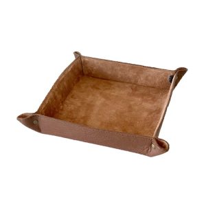 Tray Killin cognac, 21x21cm