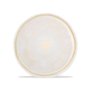 F2D Gold GLISTER plate D26,5xH2cm with upstanding rim