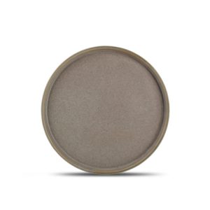 F2D Brown STRUCTO plate D20,5cm with upstanding rim