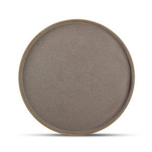 F2D Brown STRUCTO plate D28cm with upstanding rim
