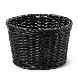 Brödkorg rund Ø26 PP plast, svart