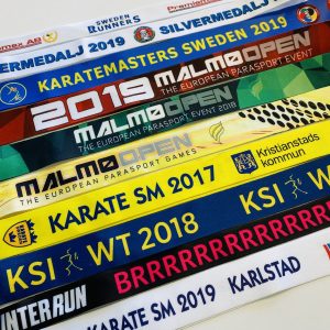 Digitaltryckta långa medaljband